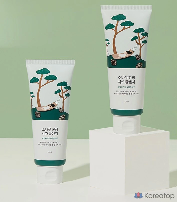 Очищающее средство Round Lab Pine Calming Cica Cleanser, 150 мл, 1 шт.