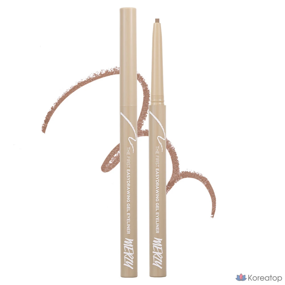 Гель-лайнер для глаз MERZY The First Easy Drawing Gel Eyeliner, оттенок EG6 Pecan, 0.14 г, 1 шт.