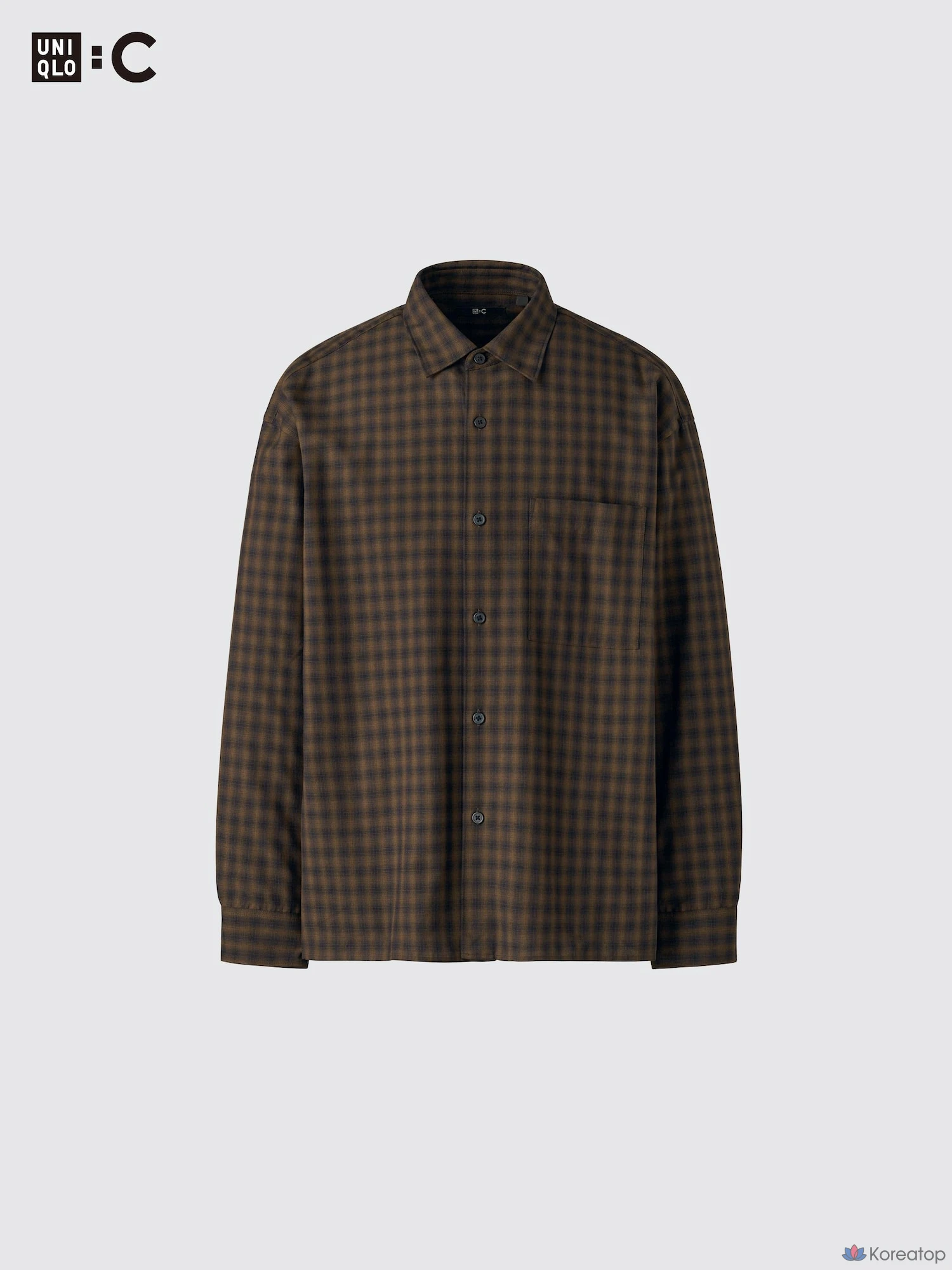 Рубашка Uniqlo Easy Care Soft Shirt, в клетку
