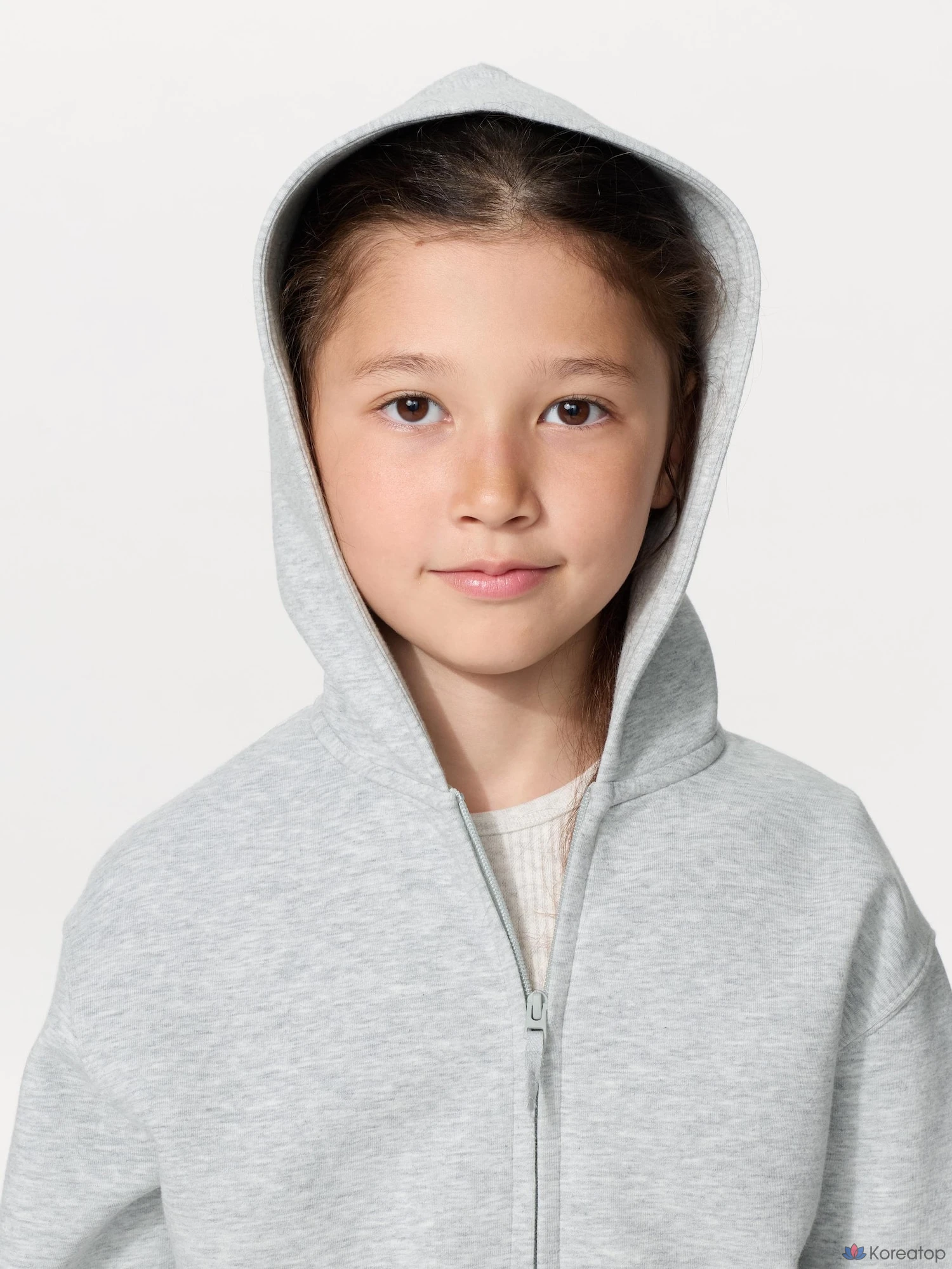 Парка детская Uniqlo Dry Sweat Full-Zip Parka, однотонная