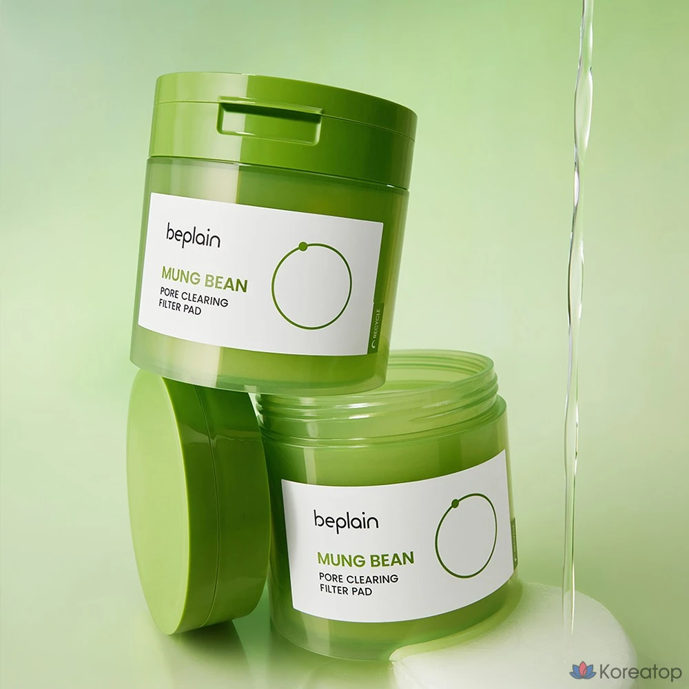 Пилинг-пэды Beplain Green Bean Pore Clearing Filter Pad, 180 мл, 70 шт.
