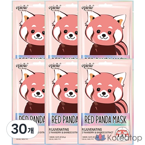 Тканевая маска для лица Epielle Season 4 Animal Character Red Panda Mask, 30 шт.