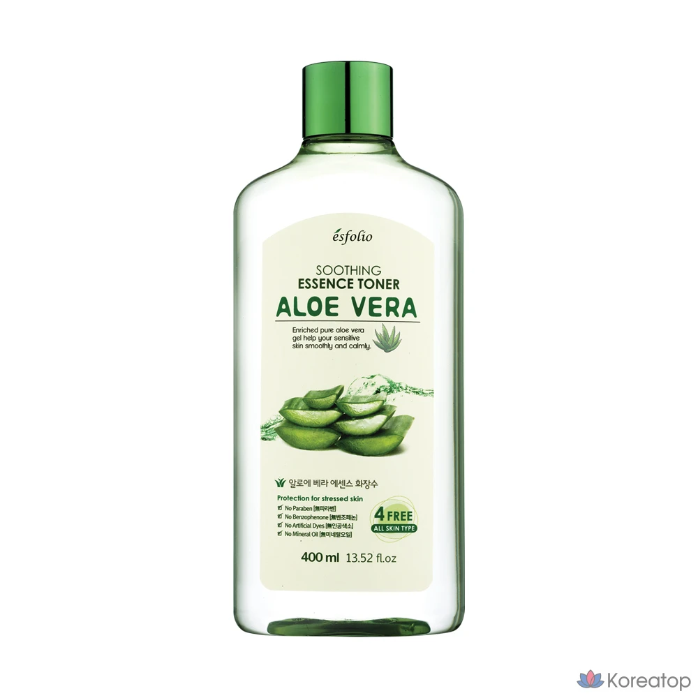 Набор для ухода Esfolio Aloe Vera Soothing Essence Toner+Lotion Set, 2 шт., фото 3