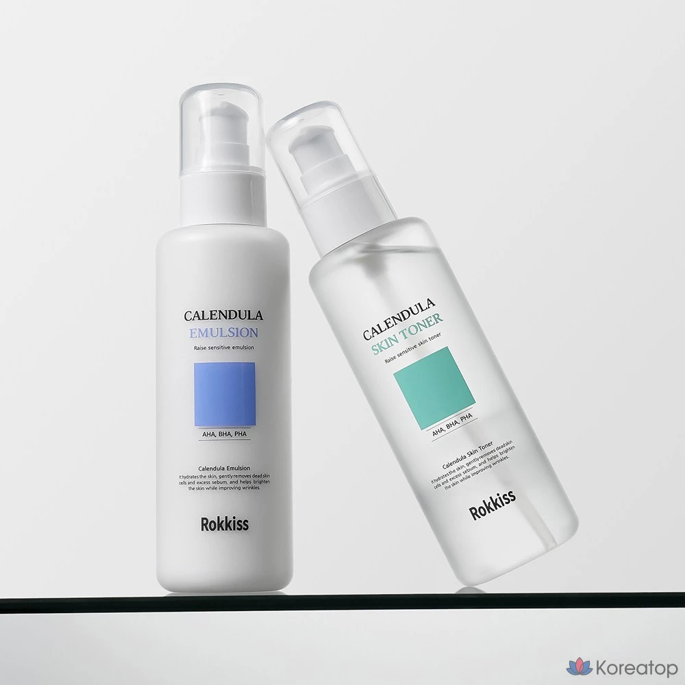 Набор для ухода Rokkiss Calendula Skin Toner + Emulsion Set, 150 мл + 150 мл, 1 шт.