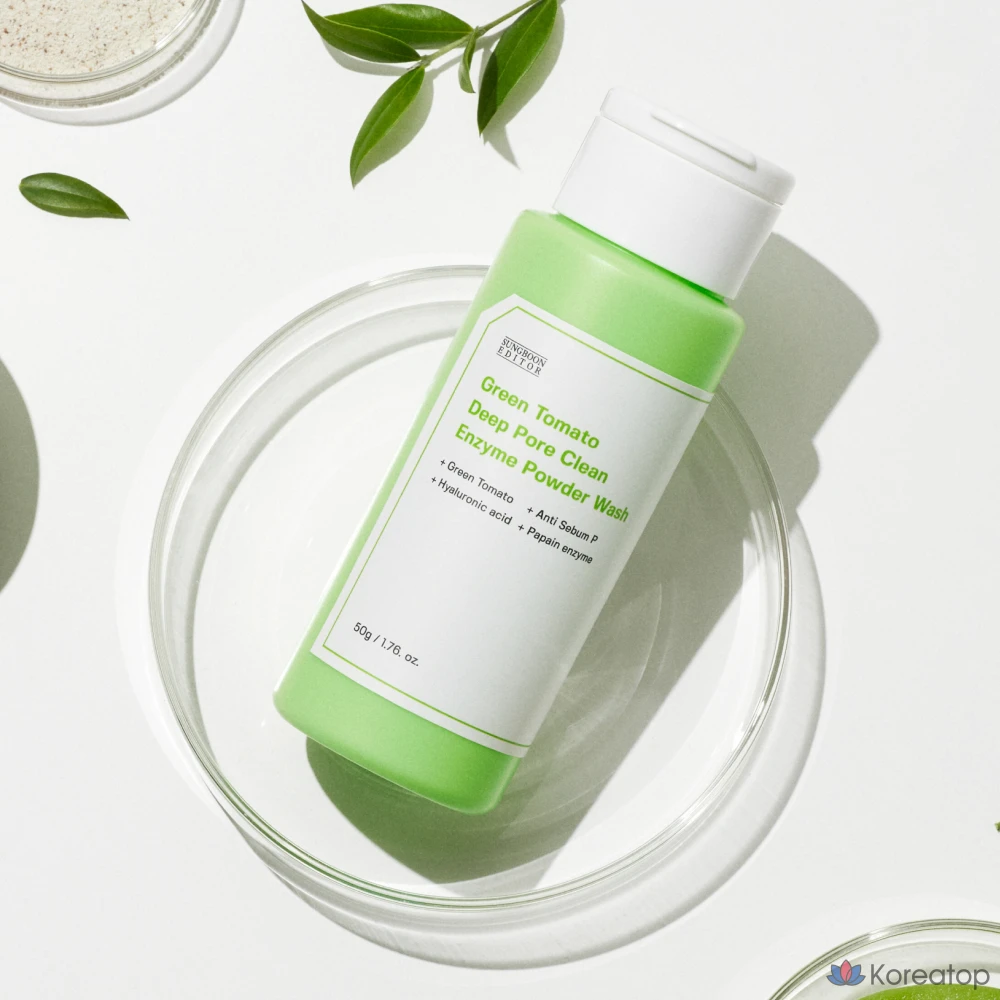Пилинг-пудра для умывания Sungboon Editor Green Tomato Deep Pore Clean Enzyme Powder Wash, 50 г, 1 шт.