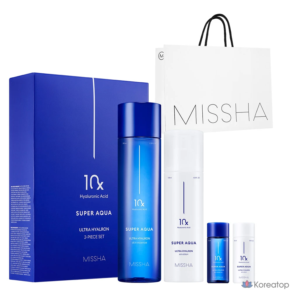 Набор для ухода Missha Super Aqua Ultra Hyalron 2-piece Set, 1 шт.