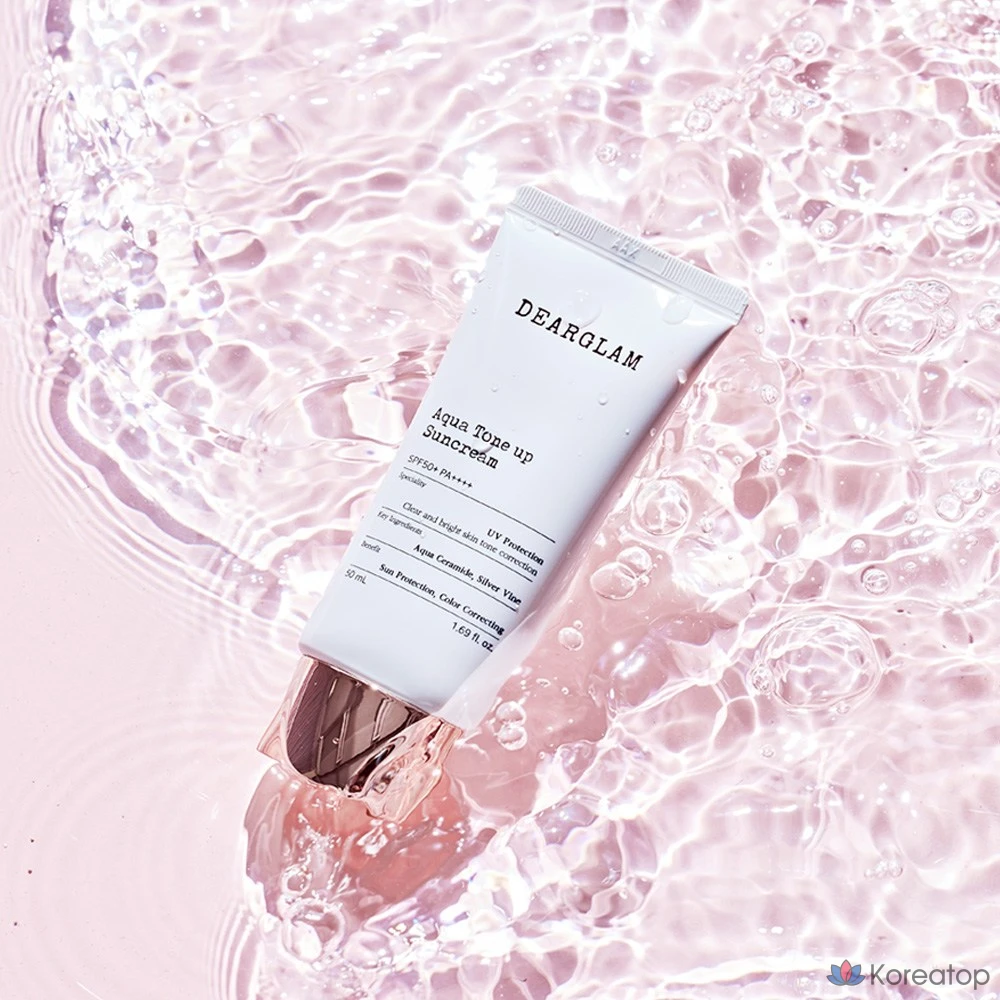 Солнцезащитный крем DEARGLAM Aqua Tone-up, 50 мл, 1 шт.