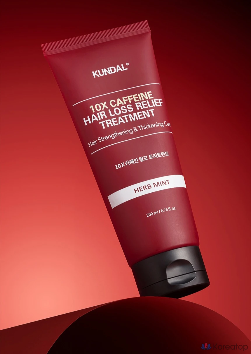 Триатмент для волос Kundal 10x Caffeine Hair Strengthening Anti-Hair Loss Treatment, аромат Herb Mint, 200 мл, 1 шт.