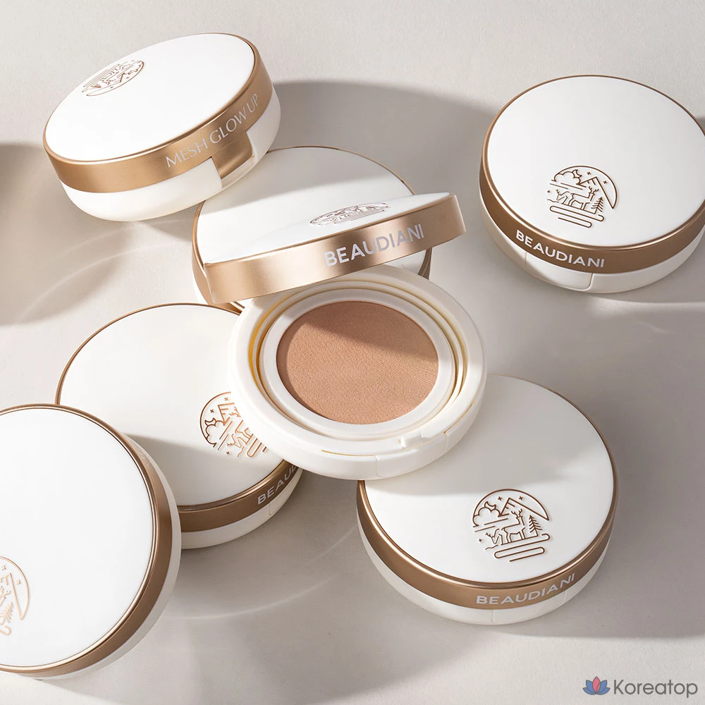 Кушон Beaudiani Mesh Glow Up Cushion Foundation, оттенок 1 Natural Cover Daily, 12 г, 1 шт.