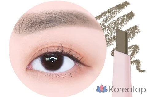 Карандаш для бровей Lilybyred Hard Flat Brow Pencil, оттенок 05 Ash Brown, 0.17 г, 1 шт.