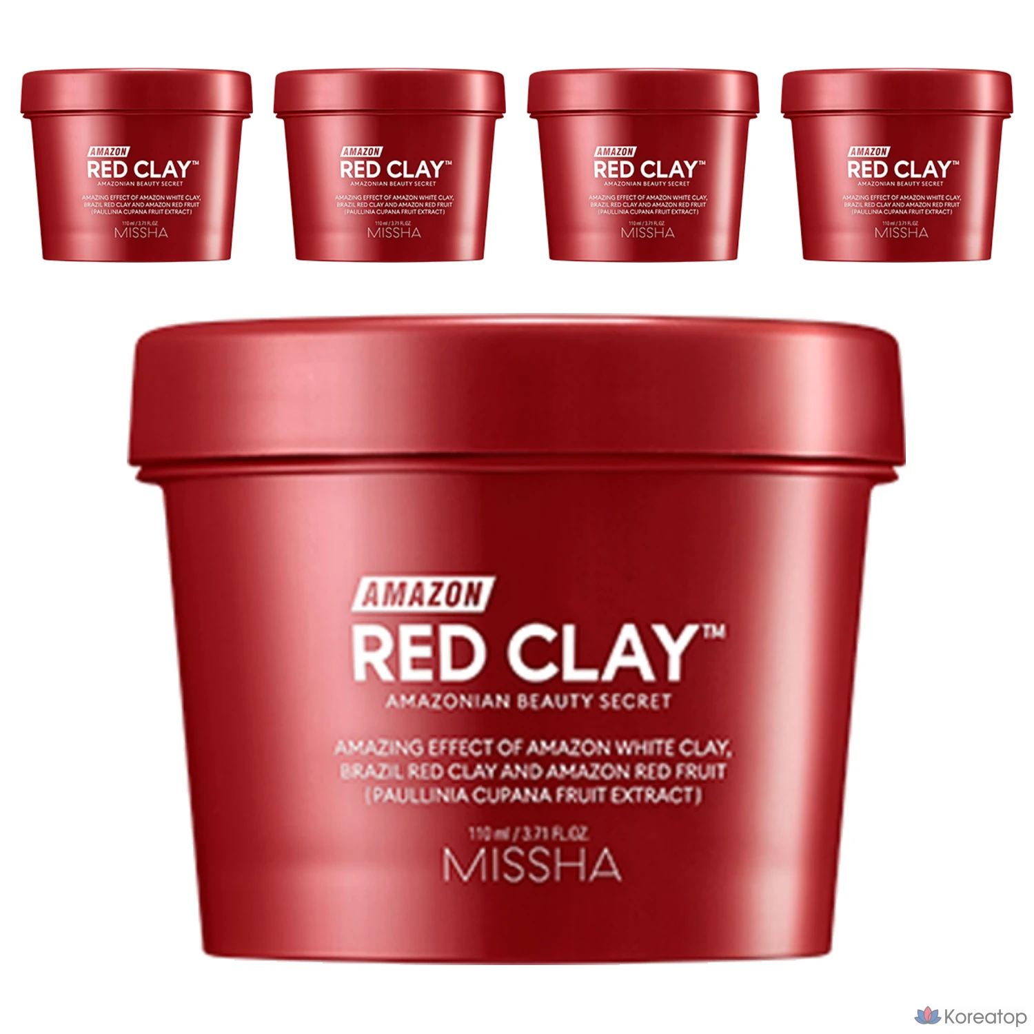 Маска для лица Missha Amazon Red Clay Pore Mask, 110 мл, 5 шт.