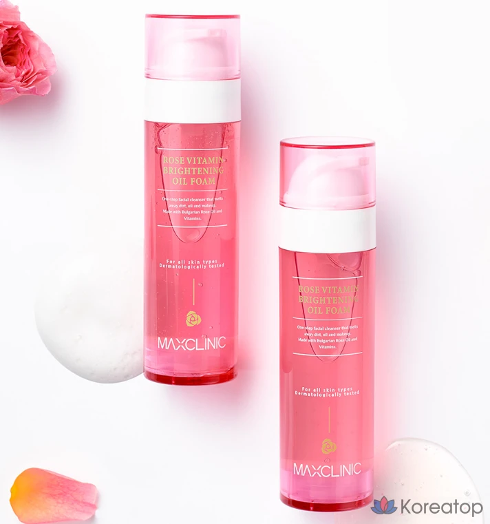 Очищающая пенка MAXCLINIC Rose Vitamin Brightening Oil Cleansing Foam, 110 г, 1 шт.