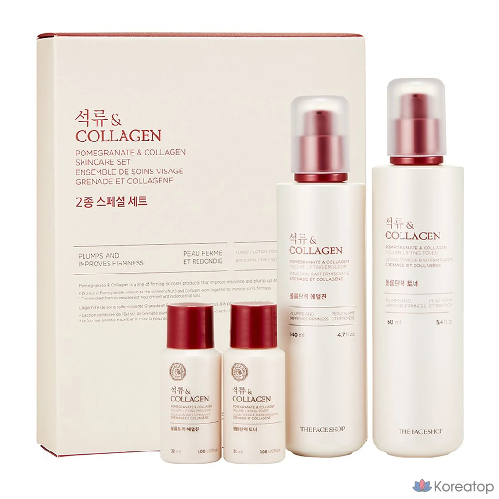 Набор для ухода The Face Shop Pomegranate & Collagen 2-piece Special Set, 1 шт.
