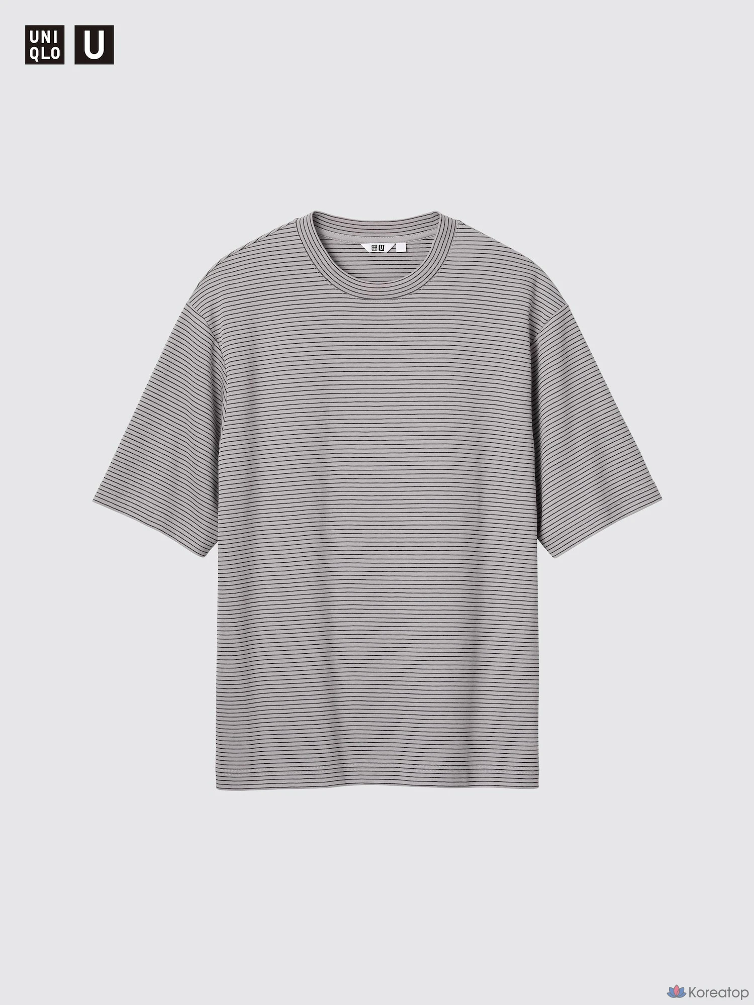 Футболка Uniqlo AIRism Cotton Oversized Stripe T-Shirt