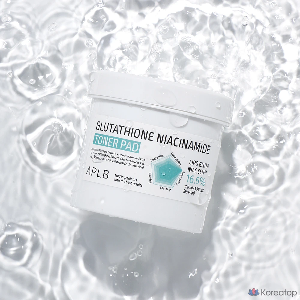 Тонер-пэды APLB Glutathione Niacinamide Toner Pad, 100 мл, 60 шт.