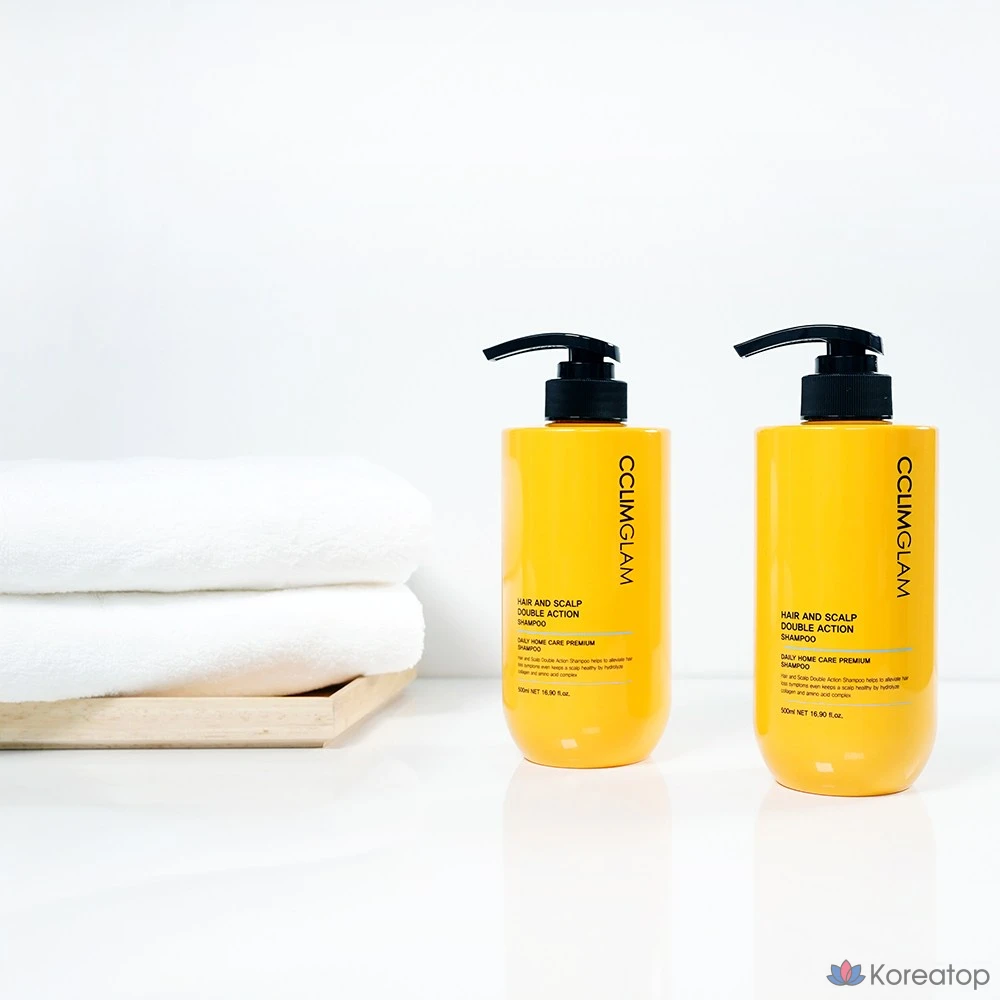 Шампунь CCLIMGLAM Hair & Scalp Double Action Sulfate Free Zinc Pyrithione Protein, 500 мл, 1 шт.