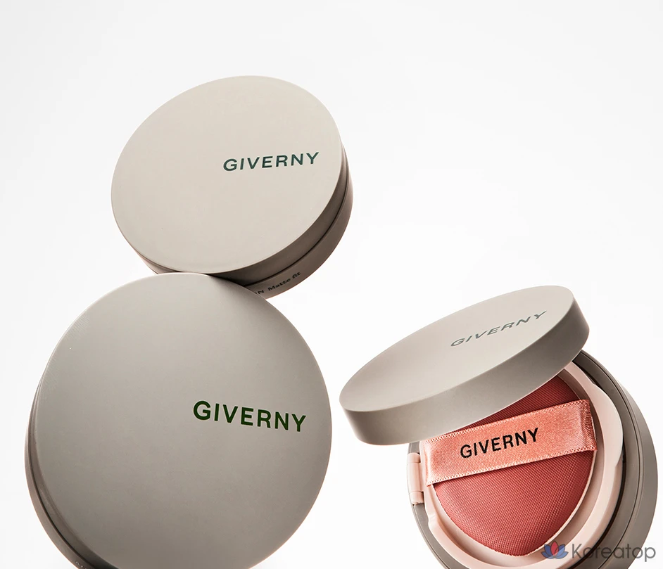 Кушон Giverny Milchak Matt Fit Cushion Foundation, оттенок 17C Porcelain, 12 г + 12 г, 1 шт., фото 8