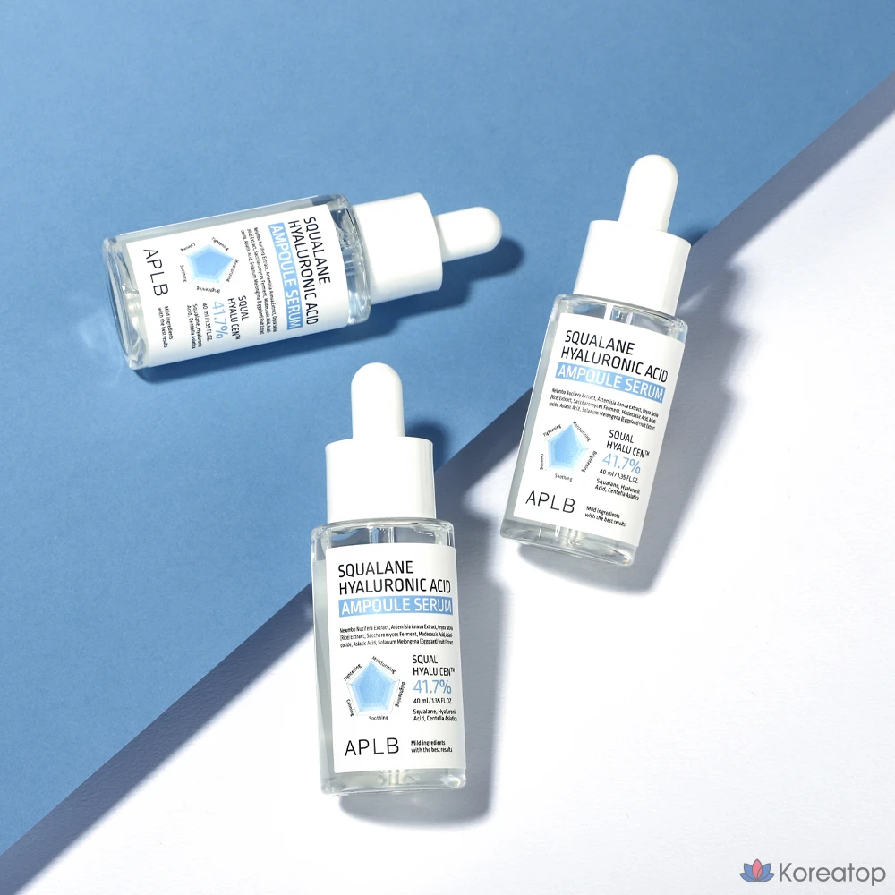 Ампульная сыворотка APLB Squalane Hyaluronic Acid Ampoule Serum, 40 мл, 1 шт.