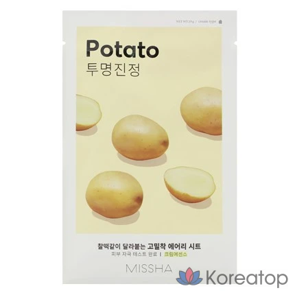 Тканевая маска для лица Missha Airy Fit Sheet Mask Potato, 1 шт.