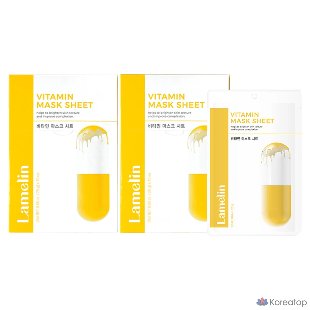 Тканевая маска для лица Lamelin Vitamin Mask Sheet, 25 г, 20 шт.