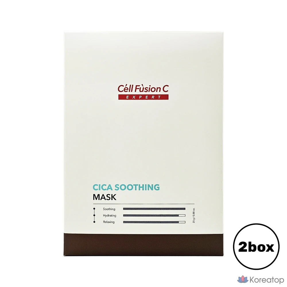 Тканевая маска для лица CELL FUSION C Expert Cica Soothing Mask, 25 г, 20 шт.
