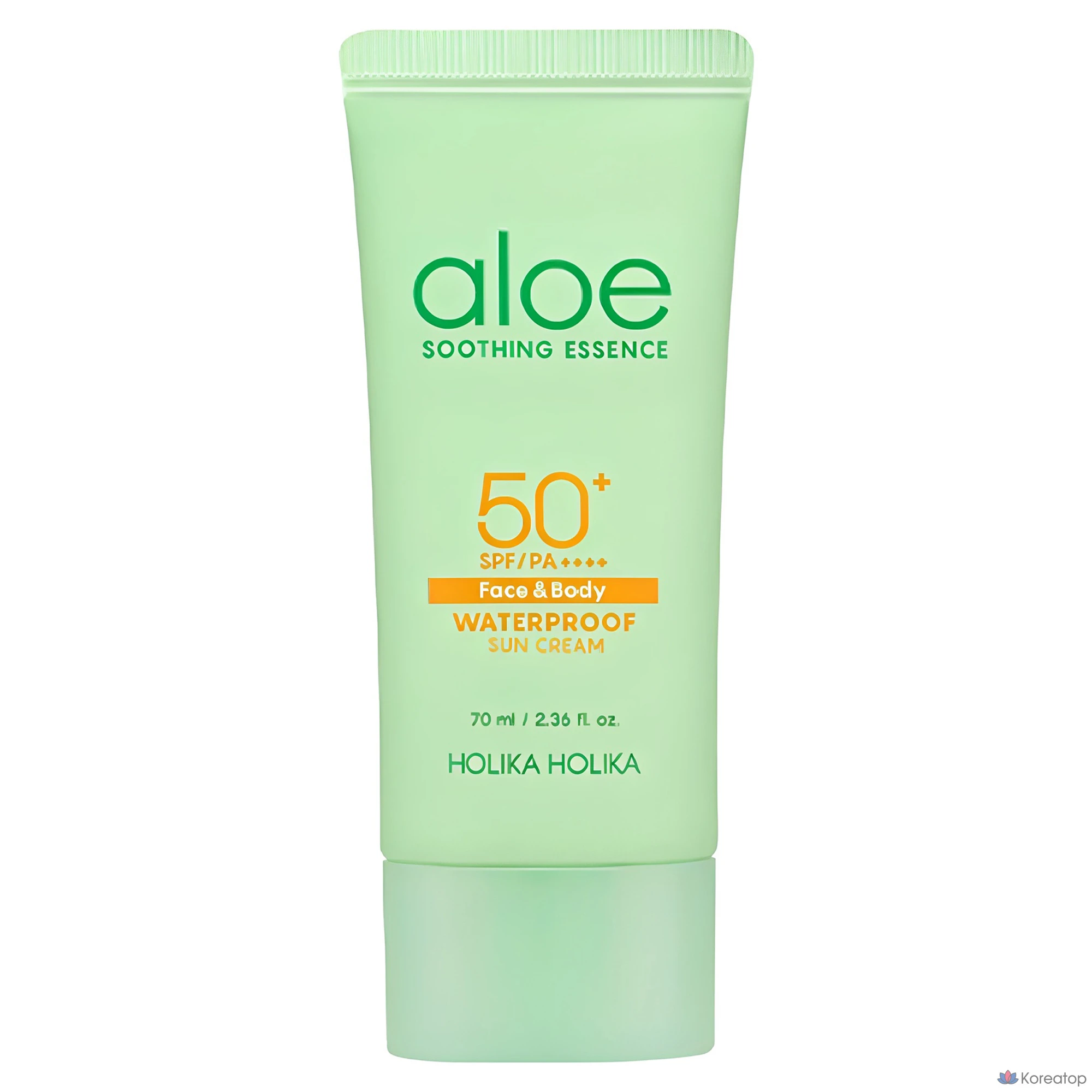Солнцезащитный крем Holika Holika Aloe Waterproof Sun Cream SPF50+ PA++++, 70 мл, 1 шт.