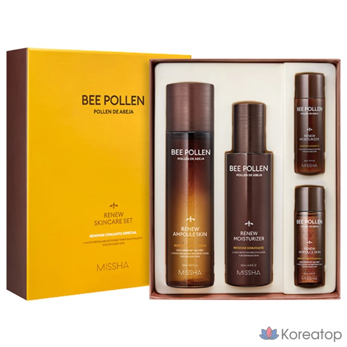 Набор для ухода Missha Bee Pollen Renew Skincare 2-piece Set, 1 шт.