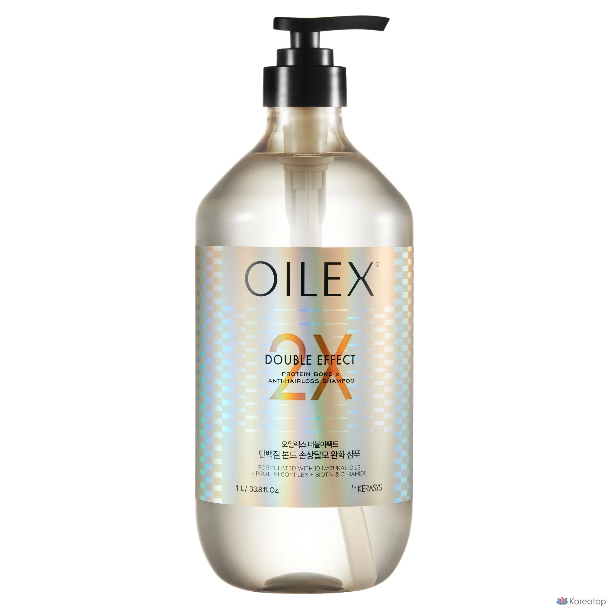 Шампунь KeraSys Oilex Double Effect Damage Care Anti-Hair Loss Protein Bond, 1 л, 1 шт.