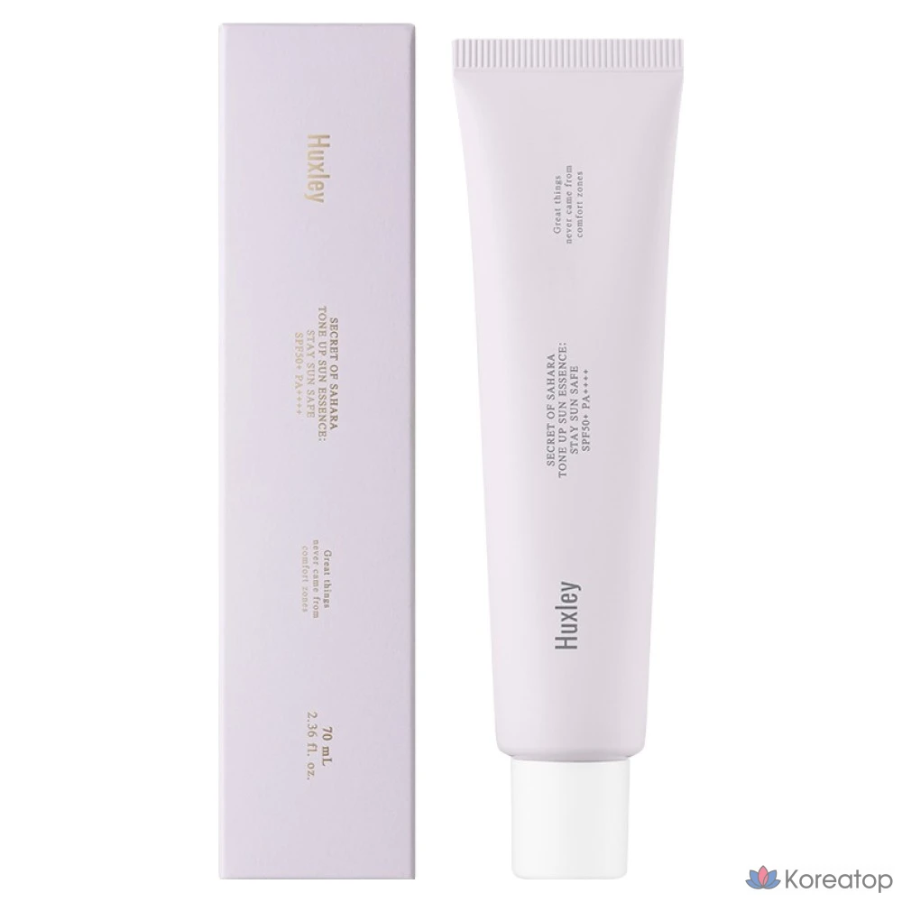 Солнцезащитная эссенция Huxley Tone Up Stay Sun Safe Essence SPF50+ PA++++, оттенок 01 Jelly Lavender, 70 мл, 1 шт.