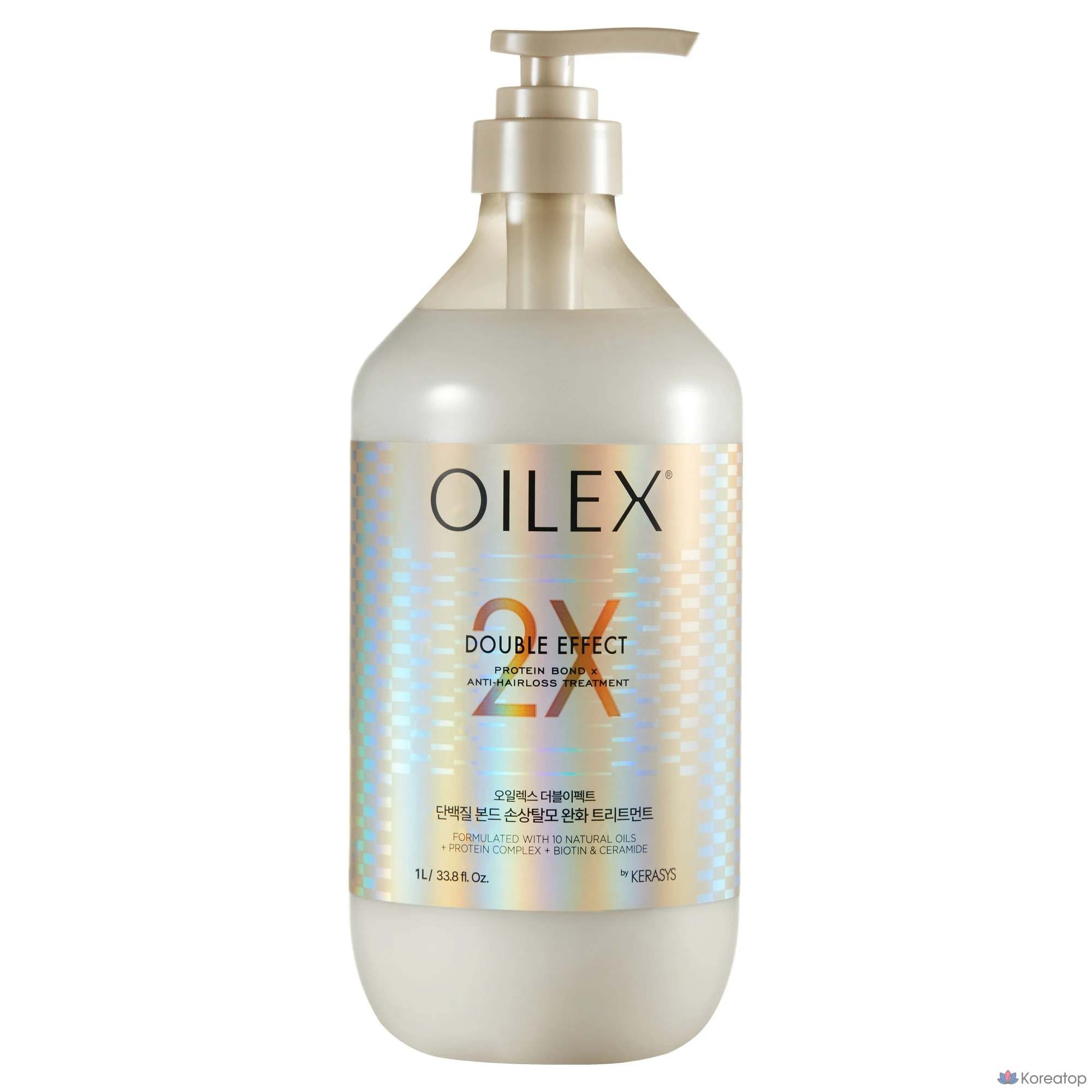 Триатмент для волос KeraSys Oilex Double Effect Damage Care Hair Loss Symptom Relief Protein Bond Treatment, 1 л, 1 шт.