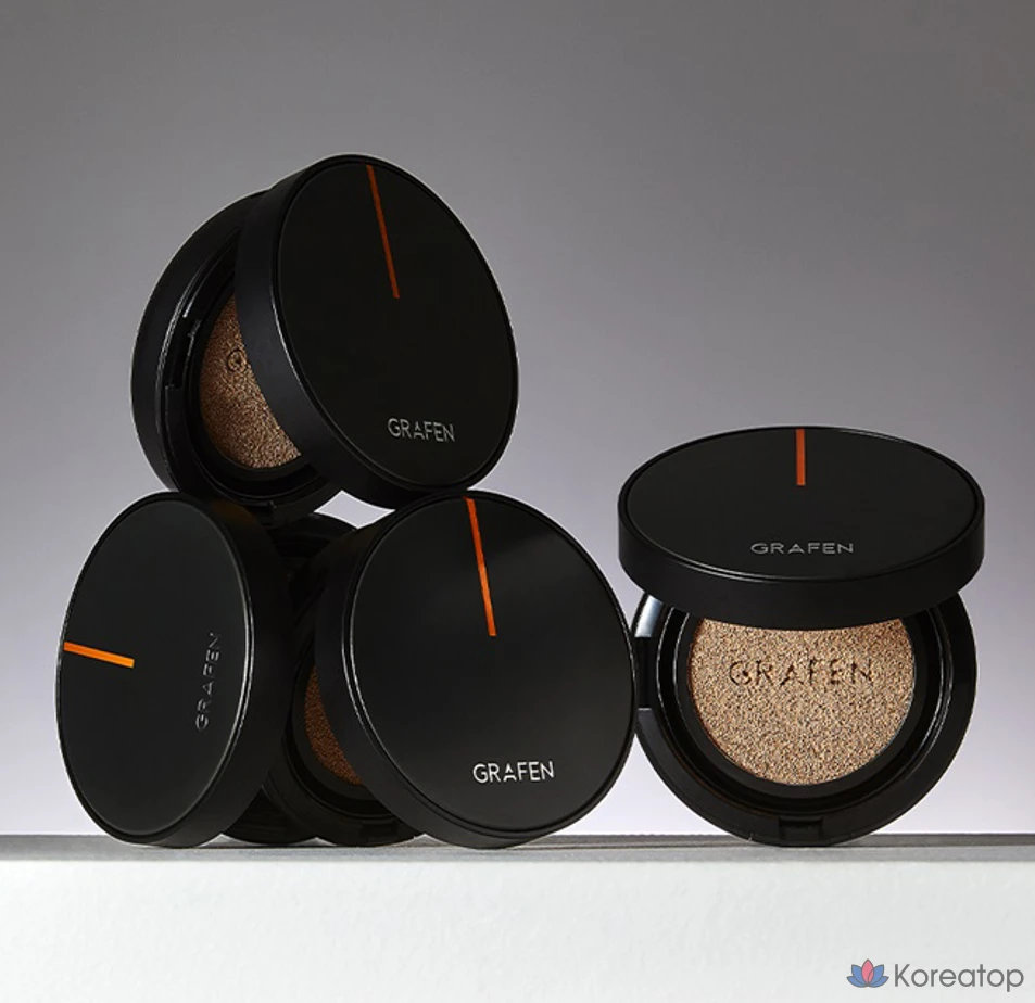 Кушон для лица GRAFEN Handsome Cover Cushion Face Makeup, оттенок 3, 14 г, 1 шт., фото 5
