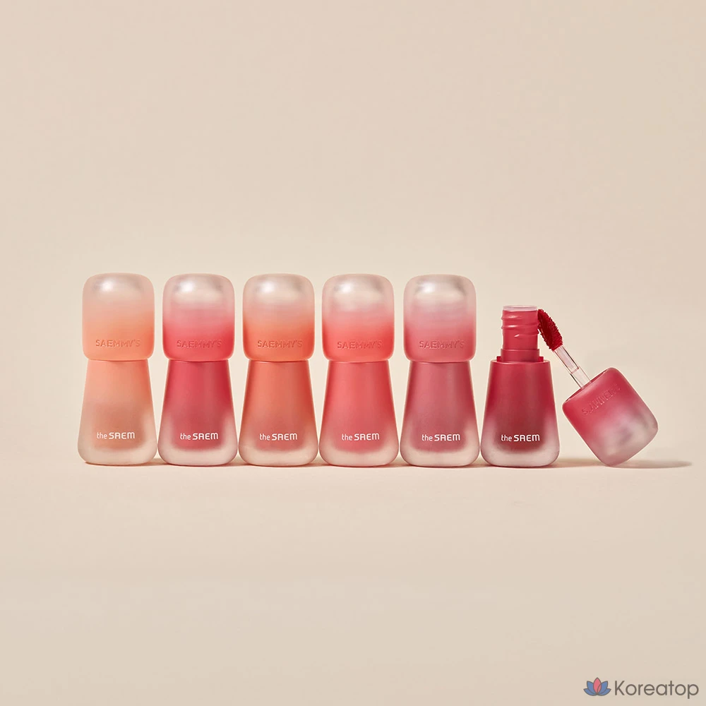 Тинт для губ The Saem Saem's Creama Velvet Tint, оттенок 06 Cherry Topping, 1 шт., фото 5