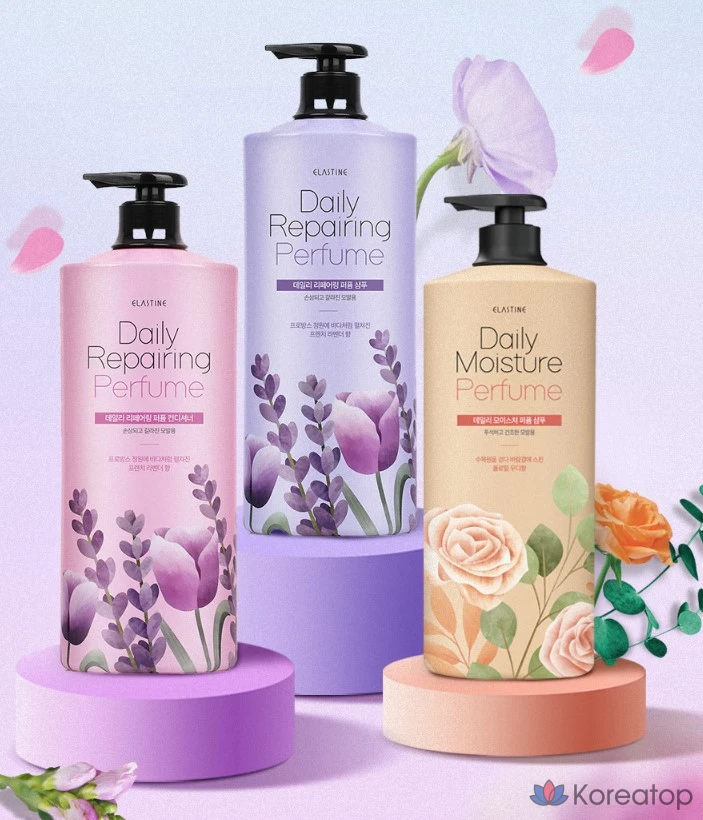 Шампунь Elastine Daily Moisture Perfume Shampoo Floral Woody, 1.1 л, 1 шт.