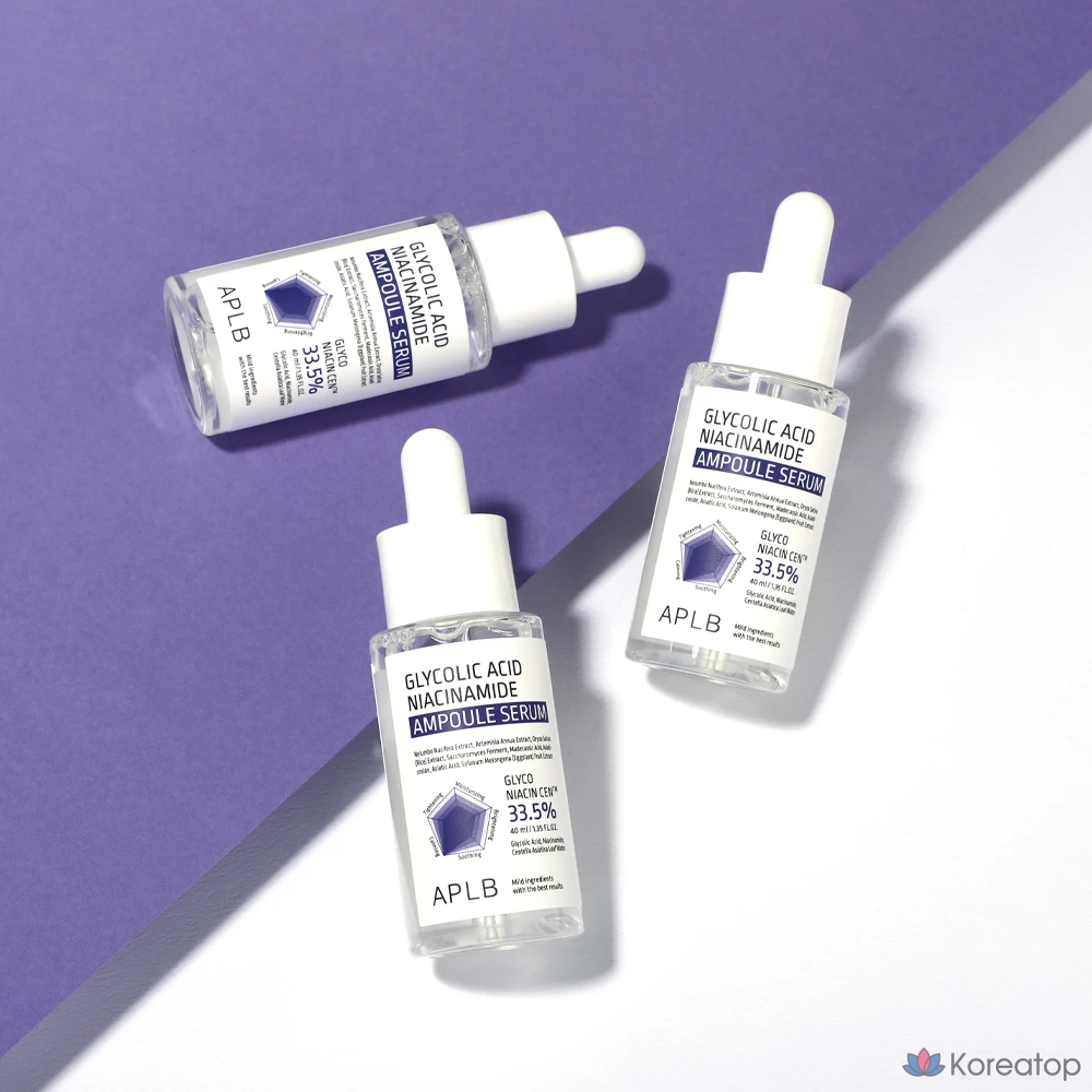 Ампульная сыворотка APLB Glycolic Acid Niacinamide Ampoule Serum, 40 мл, 1 шт.