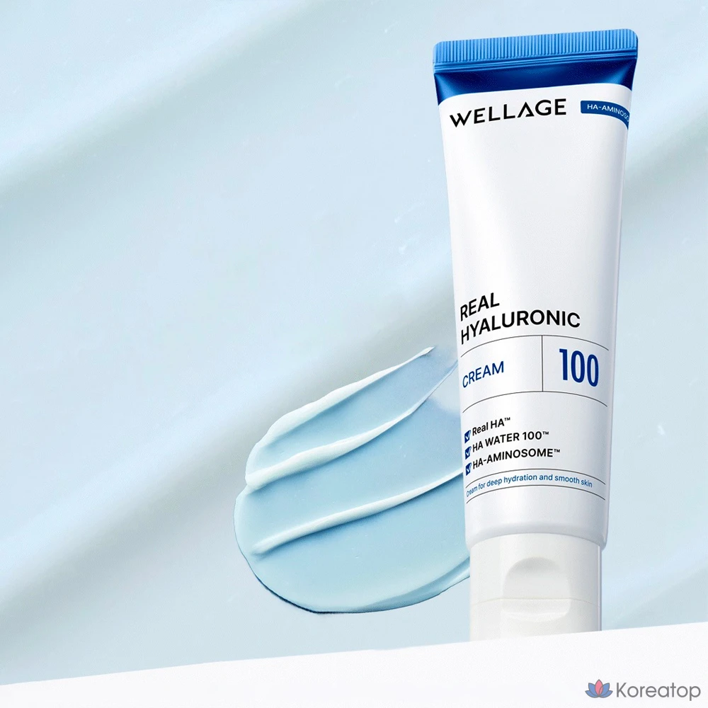 Крем WELLAGE Real Hyaluronic 100 Cream, 80 мл, 1 шт., фото 3