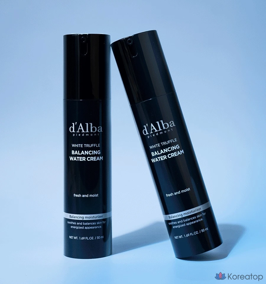 Набор для ухода d'Alba All-in-One Men's Balancing Water Cream 50 мл + Gentle Foam Cleanser 80 мл 3-piece Set, 1 шт.