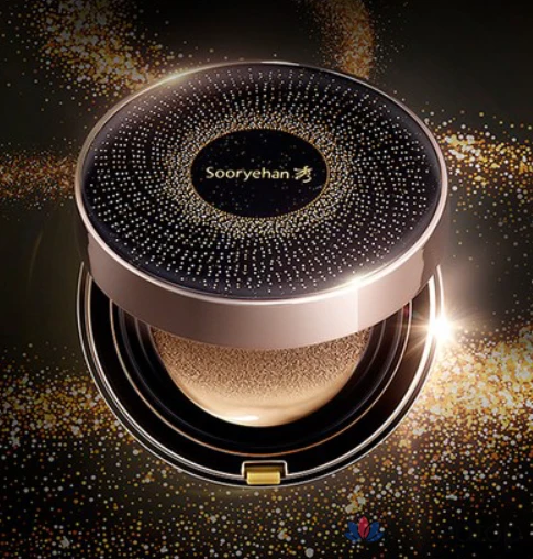 Кушон Sooryehan Black Ginseng Cushion Foundation, оттенок 23, 15 г + рефил 15 г + спонж 2 шт., 1 шт.