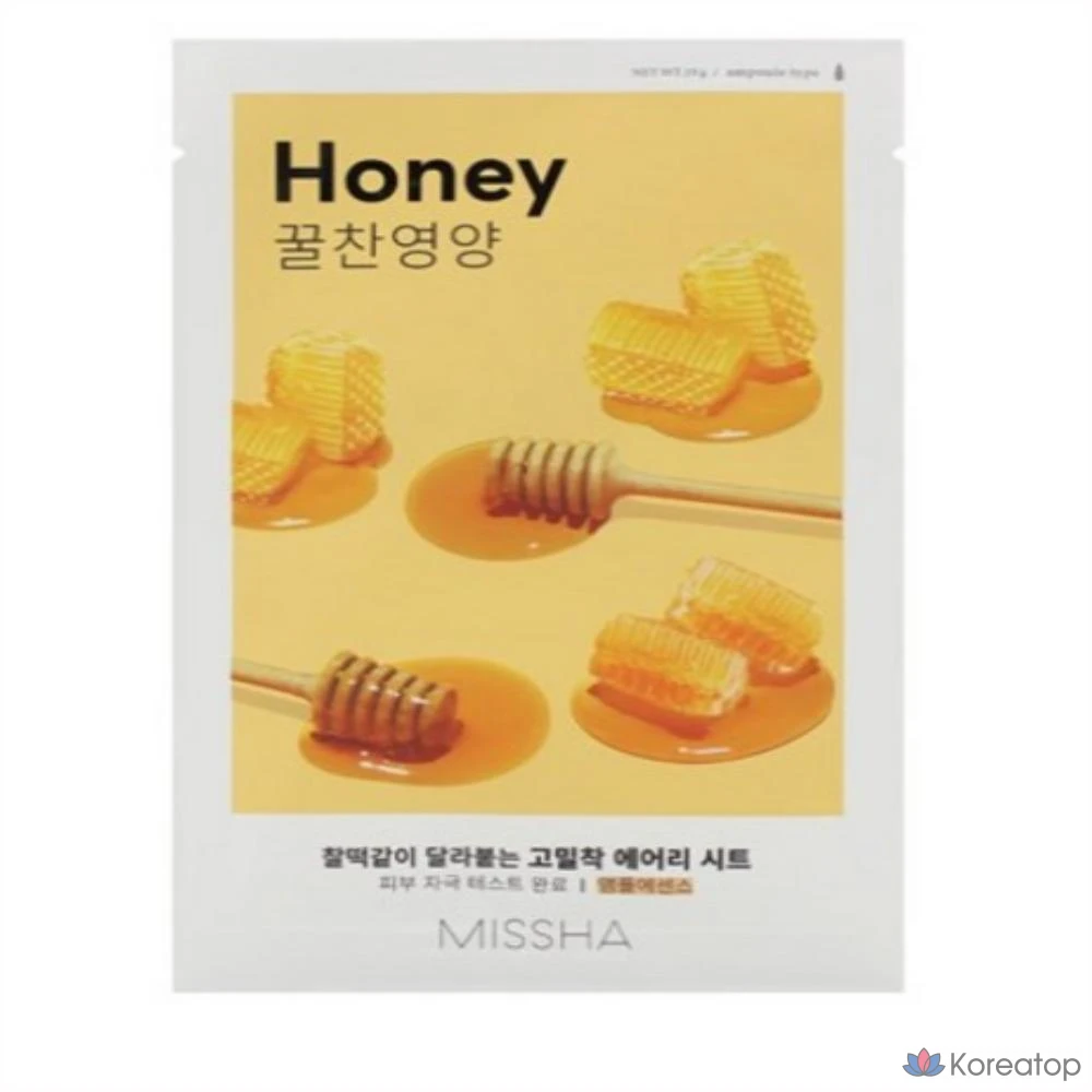 Тканевая маска для лица Missha Airy Fit Sheet Mask Honey, 30 шт.