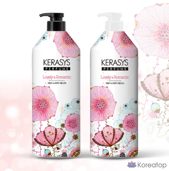 Кондиционер KeraSys Lovely & Romantic Perfume Rinse, 980 мл, 1 шт., фото 3