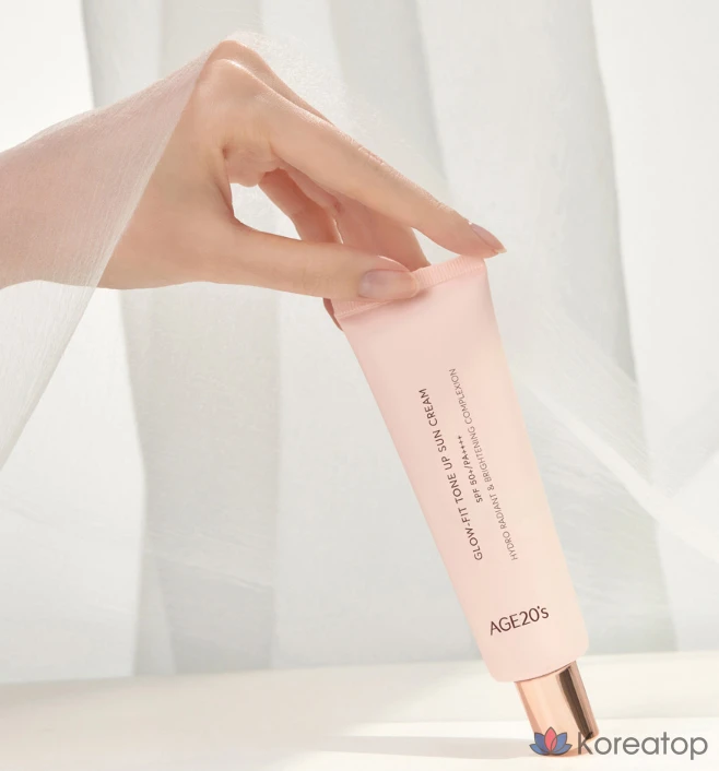 Солнцезащитный крем AGE 20S Glow Fit Tone Up Sun Cream SPF50+ PA++++, 50 мл, 1 шт.