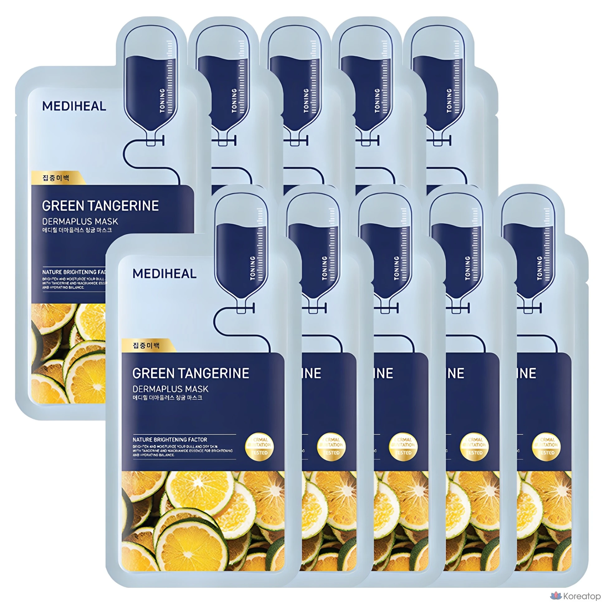 Тканевая маска для лица MEDIHEAL Derma Plus Citron Mask, 10 шт.