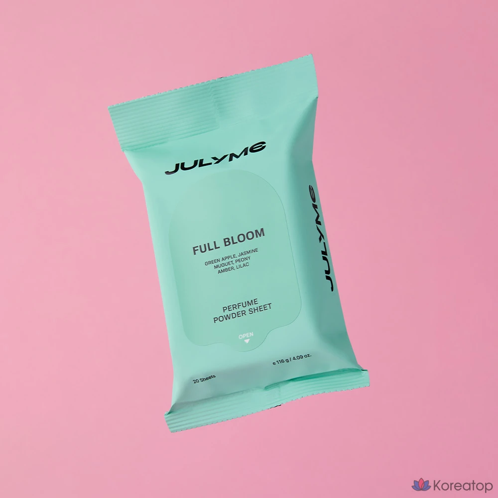 Тканевая маска для лица JUL7ME Perfume Powder Sheet Full Bloom, 20 г, 20 шт.