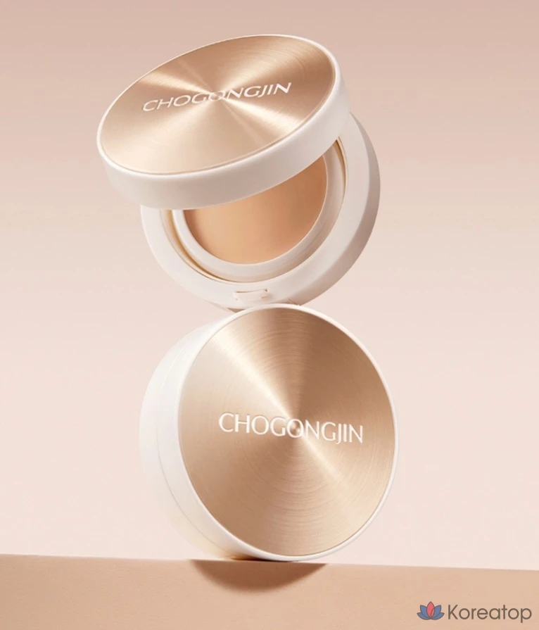 Кушон Chogongjin BB Pact Cushion, оттенок 23N Sand, 15 г, 1 шт., фото 4