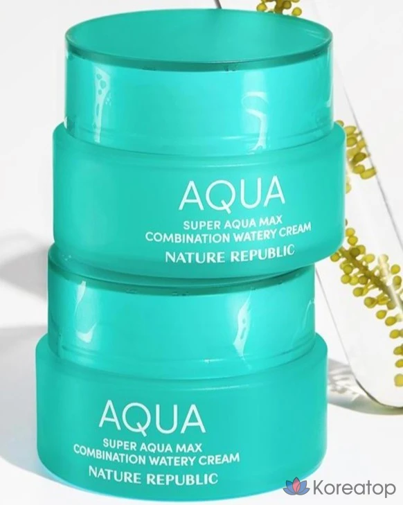 Крем для лица Nature Republic Super Aqua Max Combination Water Cream, 80 мл, 1 шт.