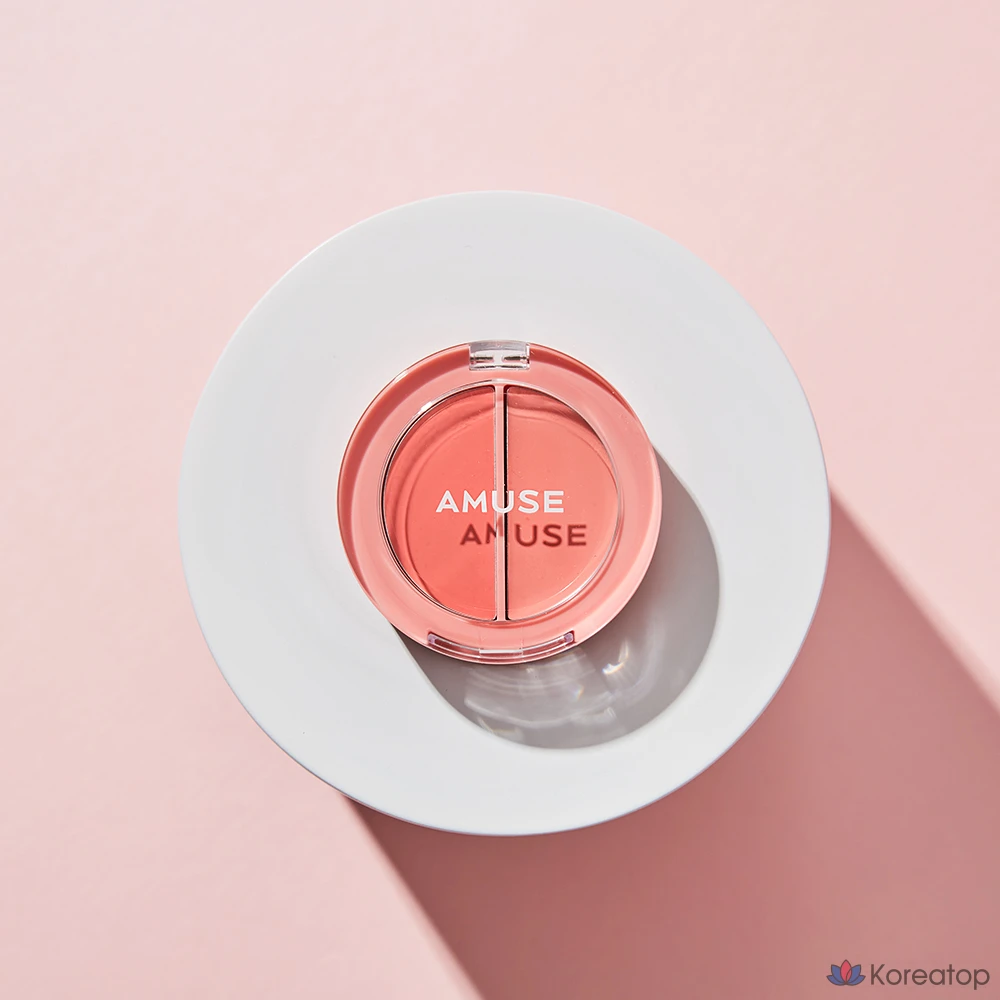 Бальзам для здоровья губ и щек AMUSE, 01 Персик, 3 г, 1 шт