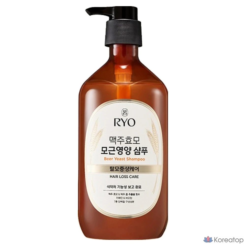 Шампунь Ryo Beer Yeast Scalp Nutrition Hair Loss Care, 980 мл, 1 шт.