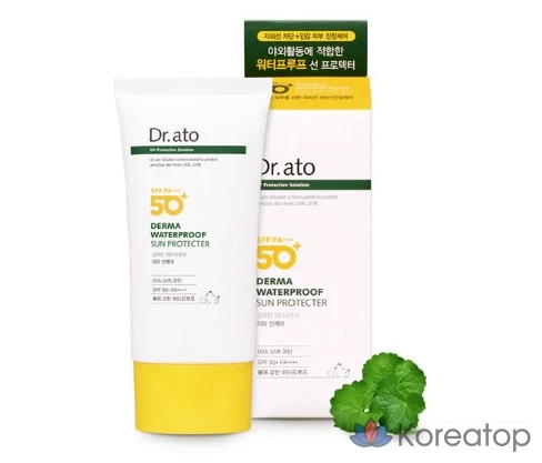 Солнцезащитный крем Dr. Ato Derma Waterproof Sun Protector SPF50+ PA++++, 80 мл, 1 шт.