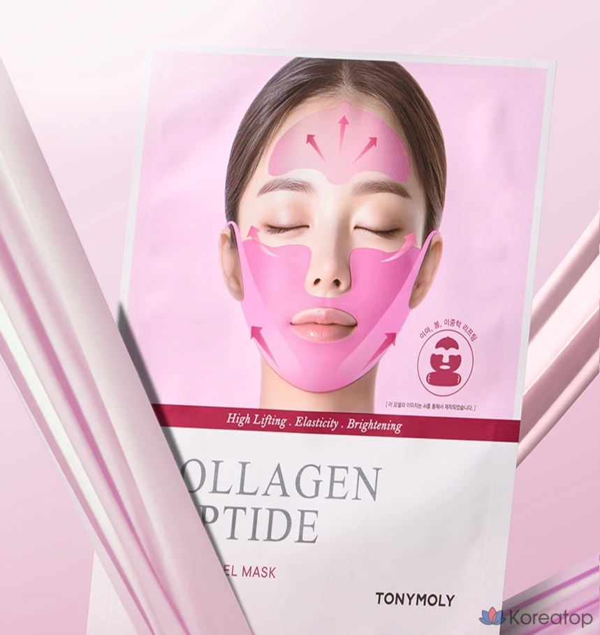 Гидрогелевая маска для лица Tony Moly Collagen Peptide 3X Lifting Gel Mask, 20 шт., фото 2