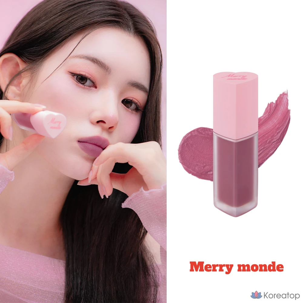 Тинт для губ Heartpercent Merrymond Cherry Heart Mega Tint, оттенок 02 Mobe Cherry, 1 шт., фото 2
