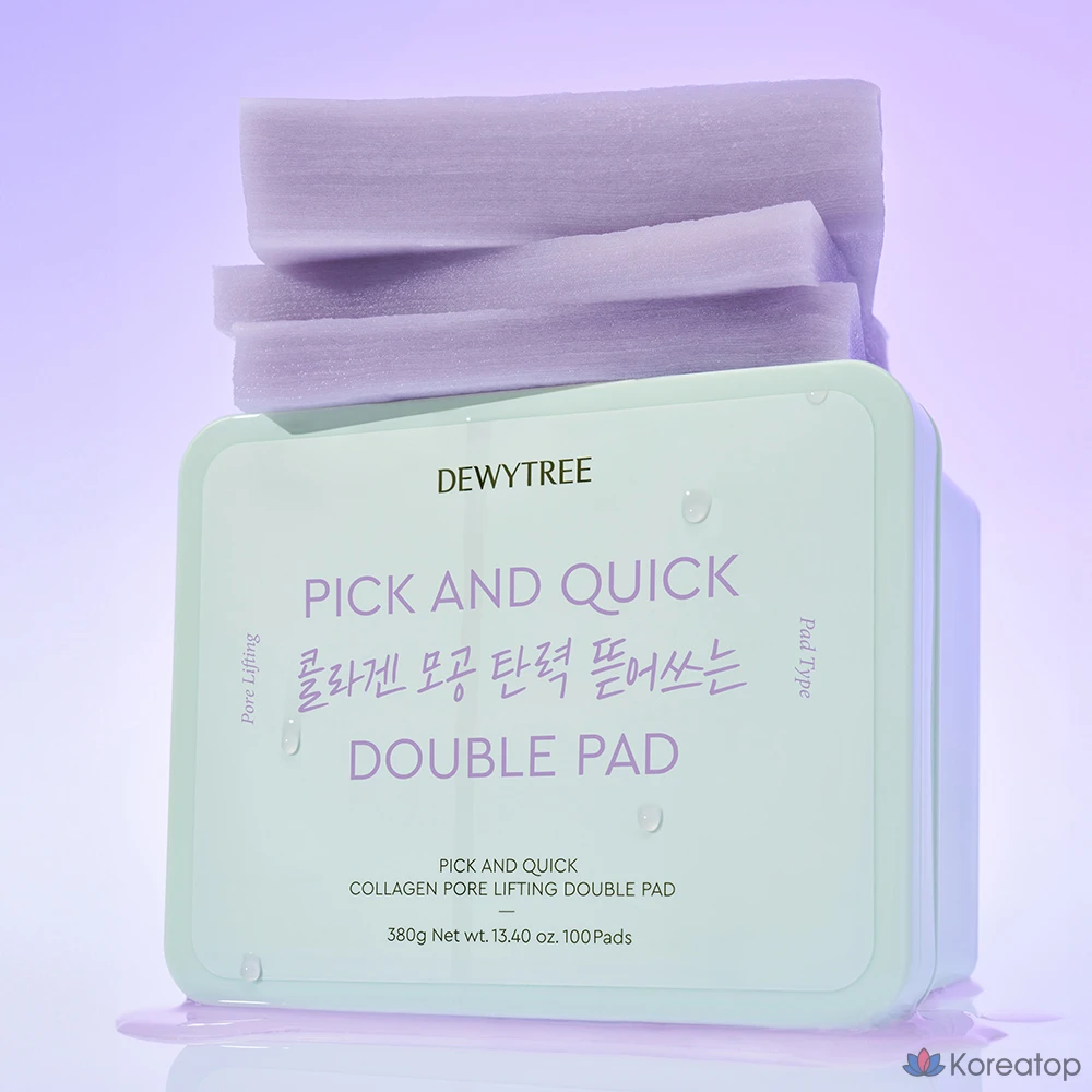 Пэды Dewytree Pick and Quick Collagen Pore Elasticity, 380 г, 100 шт.